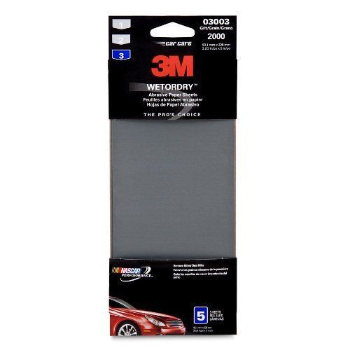 3M 03003 Imperial Wetordry 3-2/3&#034; x 9&#034; 2000 Grit Automotive Sandpaper