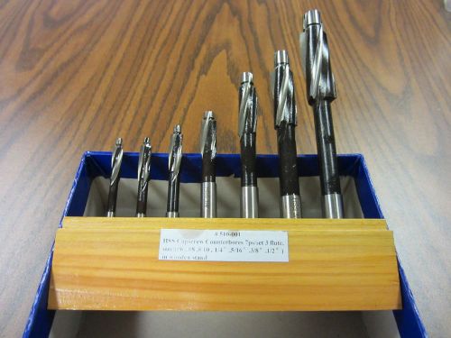 7pcs/set Cap Screw Counterbore Set, #6 up to 1/2&#034;, part# 510-001---new