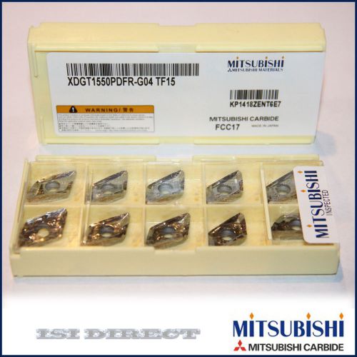 XDGT 1550PDFR-G04 TF15 MITSUBISHI *** 10 INSERTS *** FACTORY PACK ***