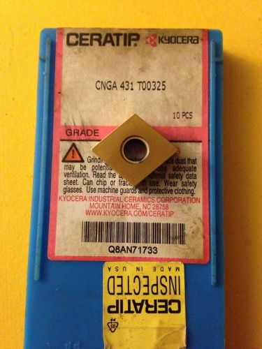 CERATIP CERAMIC INSERTS (QTY8) CNGA 431 T00325