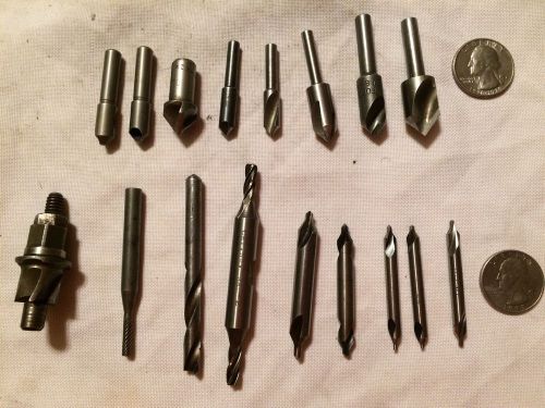 17pc Lot Machinist Bits Weldon Severance Gairing Heller Ford Morse Keo Union