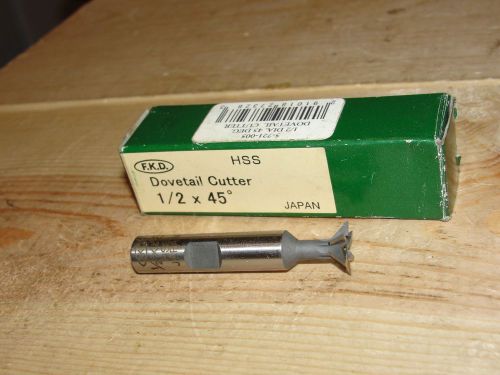 KFD HSS Dovetail Cutter 1/2&#034; x 45 Degrees NEW