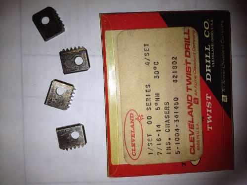 Cleveland Insert Chasers H&amp;G 00 7/16-14 Brass Screw Machine Lathe Die Head