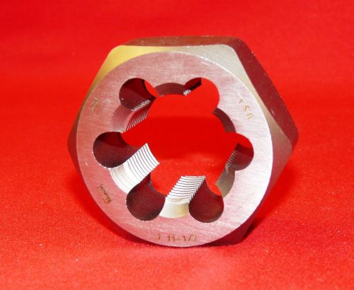 Irwin 7407 1&#034; -11-1/2 NPT Pipe Die Nut Hex Rethread USA Made 2-3/8&#034; Hex  Chaser