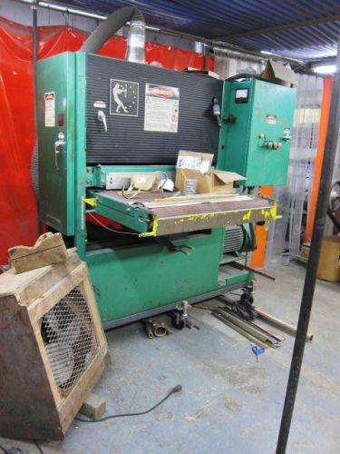 36&#034; w timesaver 1371hd belt grinder, dry, v/s conveyor, 20 h.p., for sale