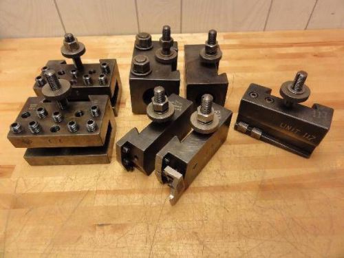 (7) GENUINE ALORIS QUICK CHANGE HOLDERS Lathe Swings 14&#034;-20&#034; C6 C7 C8 C41 C54 CA