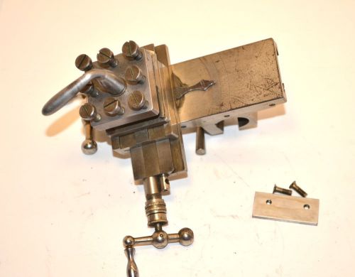 NICE Lorch Schmidt &amp; Co GERMANY WATCHMAKERS LATHE Geneva Style CROSS SLIDE 2A57B