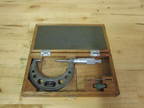 Mitutoyo micrometer 1-2&#034; with case 112-274 for sale