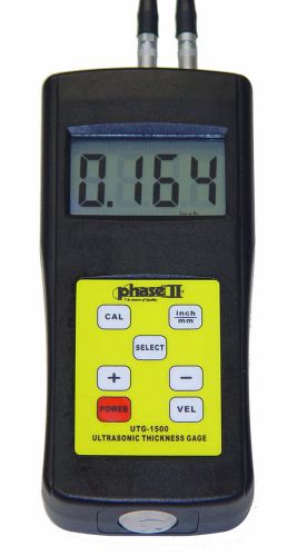 Phase II Ultrasonic Thickness Gauge, 5 Year Warranty, NITS Traceable, #UTG-1500