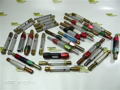 Big assorted lot of 34 go no go plug gauges 1/2&#034; to 5/8&#034; tripleseal for sale