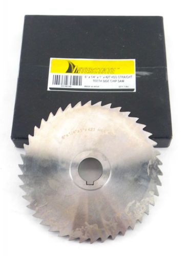 INTERSTATE 6&#034; x 1/4&#034; x 1&#034; 42 Straight Teeth HSS Side Chip Saw 1i