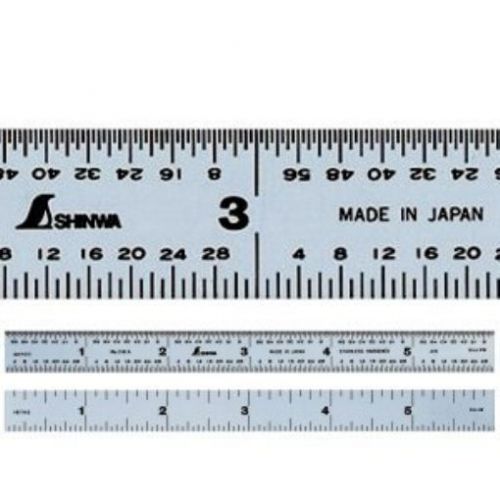 Shinwa Machinist Ruler 6&#034; 4R Graduation 3101A Hardened Stainless Steel