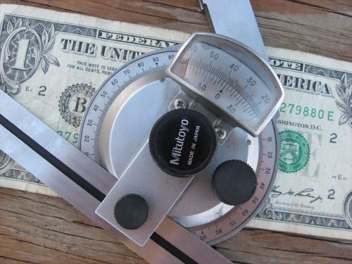 ~~~MACHINIST TOOL*MITUTOYO BEVEL PROTRACTOR*BRIDGEPORT HARDINGE   CLAUSING~~~