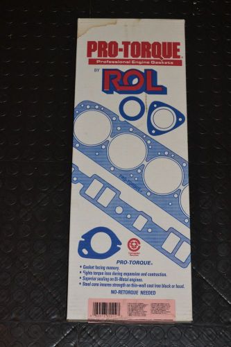 PRO-TORQUE GASKETS ROL FS7733PT-2 FS31000G 1957-85 V8 NEW