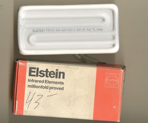 NEW ELSTEIN Ceramic Infrared Heater White 4 3/4&#034; Long 2 1/4&#034; wide 325W 230V