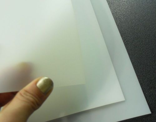 8 flexible 12x12x1/30, 0.03 translucent pe plastic diy stencil pattern sheet for sale