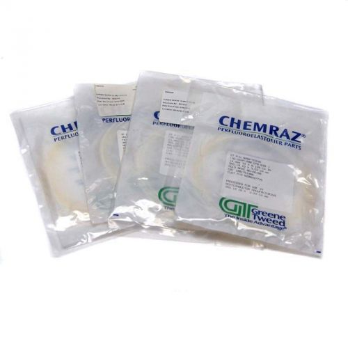 Lot of 4 NEW Chemraz 9280-SC639 Perfluoroelastomer FFKM O-Rings 13.984&#034; x 0.139&#034;