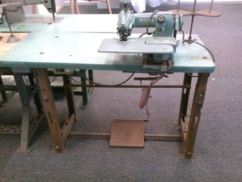 Consew 222 Blind Stitch Industrial Sewing Machine &amp; Table.