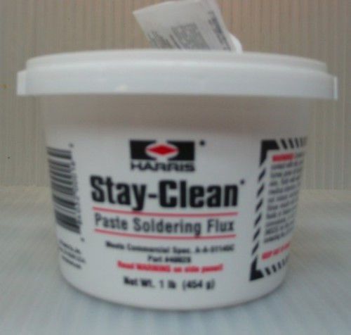 Harris stay-clean paste soldering flux - 1lb tub for sale