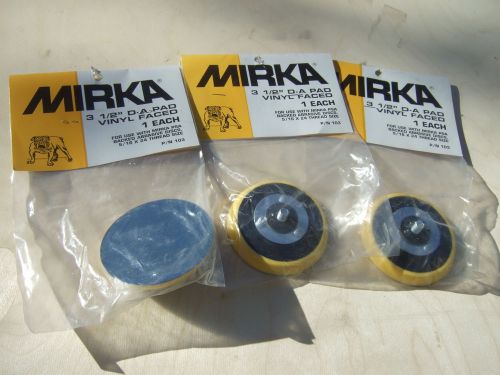 MIRKA  3.1/2&#034;  DA SANDER VINYL PSA BACKUP PAD SANDING