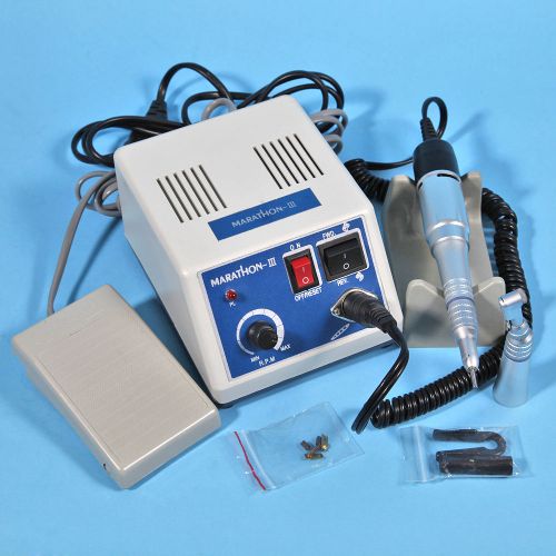 Dental Lab Marathon Micromotor N3 + Motor-T +  Contra Angle + Straight Handpiece