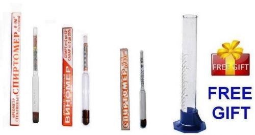 3 alcohol hydrometer moonshine whiskey wine liquor sugar w test tube for sale