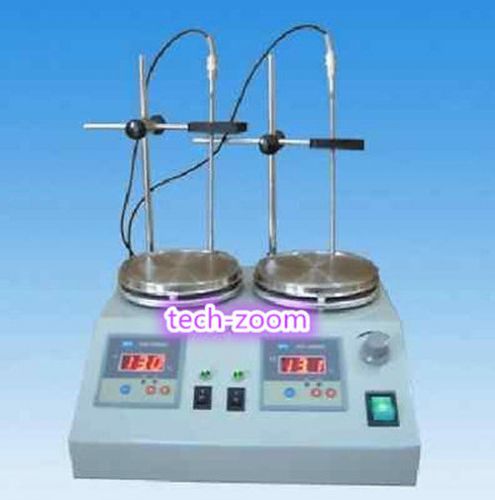 2 Units Heads Multi-unit Digital Thermostatic Magnetic Stirrer Hotplate mixer