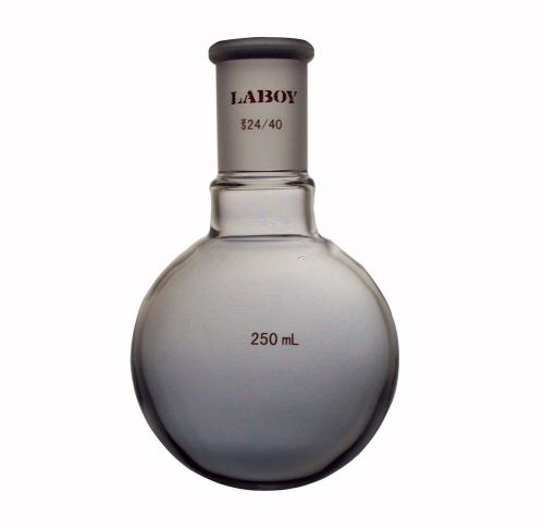 Glass single neck round bottom flask 250ml with 24/40 joint for sale