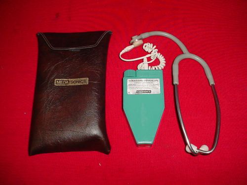 Meda Sonics FP3A 2.25 MHz Ultrasound Doppler Fetal Pulse Detector w/ Case