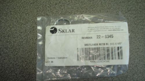 Sklar Weitlaner Retractor Bl 2 X 3 4 1/2 New Instrument