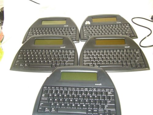 Lot of 5 NEO 2 AlphaSmart Renaissance Learning Neo2 Portable USB Word Processor.