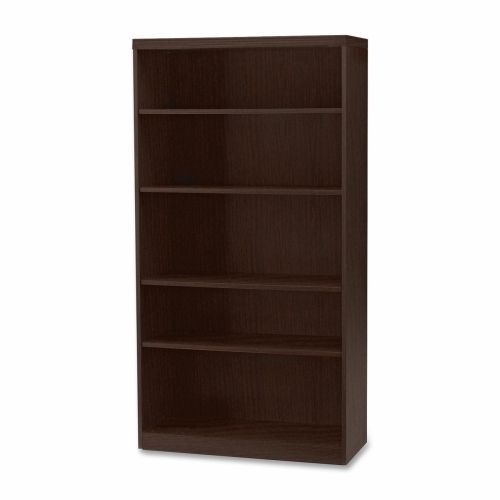 Aberdeen Series Five-Shelf Bookcase, 36w x 15d x 68-3/4h, Mocha