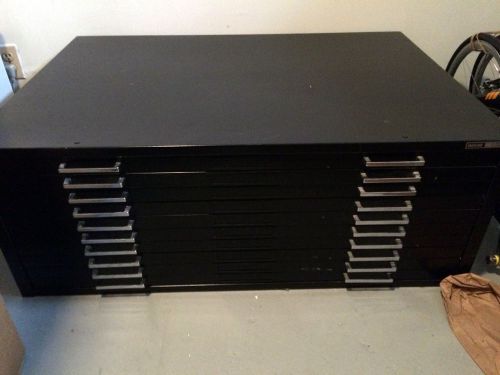 Mayline C-Files 10-Drawer Black Filing Cabinet