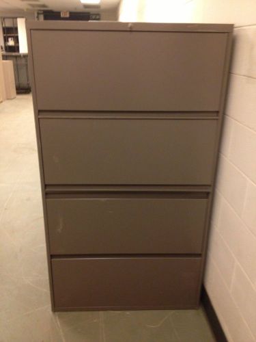 Four-shelf steel receding door file cabinet for sale