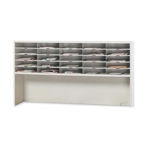 Kwik-File Mailflow-To-Go 1 Tier Sorter w/Riser, 25 Pockets, 60w x 13?d x 33?h