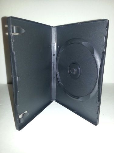 100 STANDARD BLACK SINGLE CD DVD 14MM Movie cases