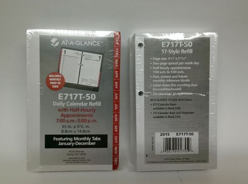 2 x At-A-Glance E717T-50 Daily Calendar Refills