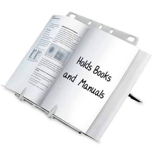 Fellowes Booklift Copyholder - Letter, Platinum - 9.6&#034; x 11.6&#034; x 6&#034; - Plastic