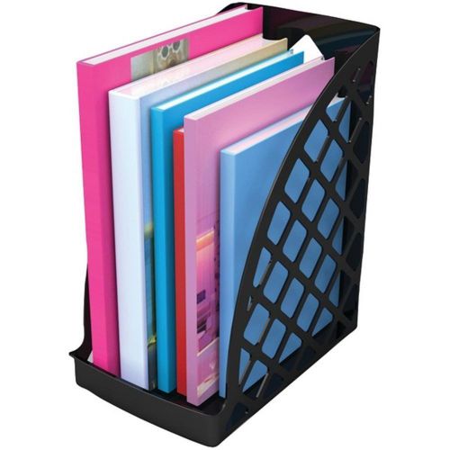 Deflecto 34904 Sustainable Office Jumbo Magazine File - Black