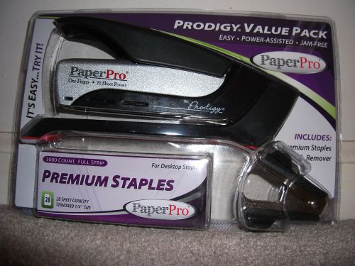Paperpro stapler prodigy 25 sheet value pack includes premium staples, remover for sale