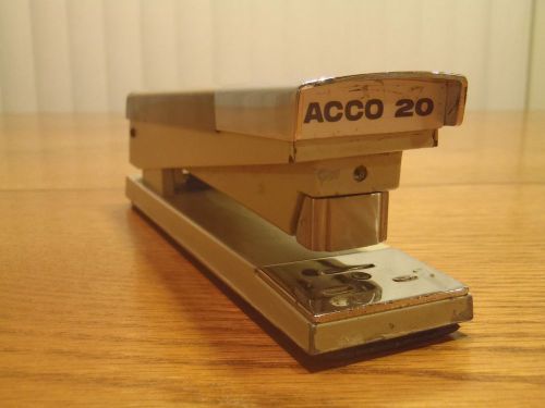 Vintage Heavy Metal ACCO 20 Stapler Retro Office Mid Century