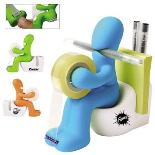 Colorful butt stationary tape/pen /memo/paper clip holder for sale