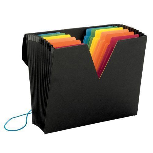 Smead 70722 black colorvue expanding file with supertab - letter - 8.50&#034; x 11&#034; - for sale