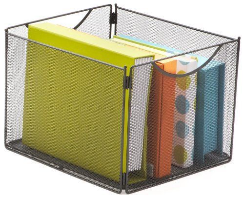 Safco Onyx Mesh Cube Bin - 20 Lb - 10&#034; Height X 12.5&#034; Width X 14&#034; Depth (2173bl)