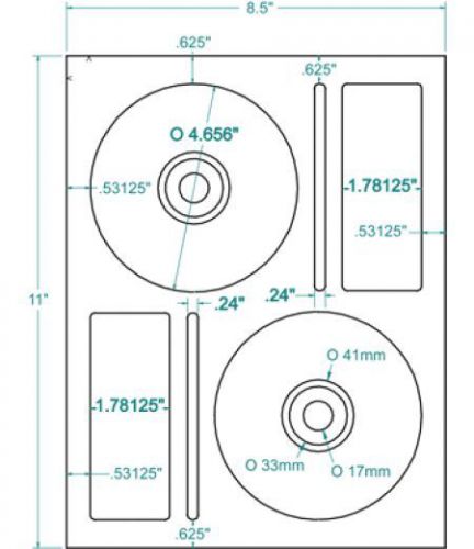 Compulabel 312748 - white cd/dvd memorex® layout labels for sale