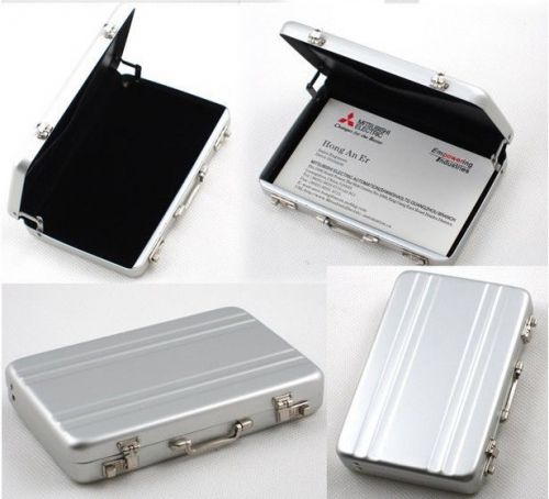 MINIATURE ZERO HALLIBURTON MINI ALUMINIUM BRIEFCASE CREDIT BUSINESS CARD HOLDER