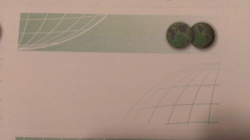 Green Globe International Business Cards Template Paper #390 Quality Paper NNBU!