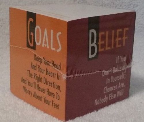 GOALS notecube