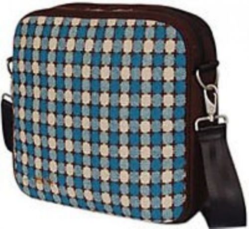 O Yikes Turquoise &amp; Chocolate Square Bag