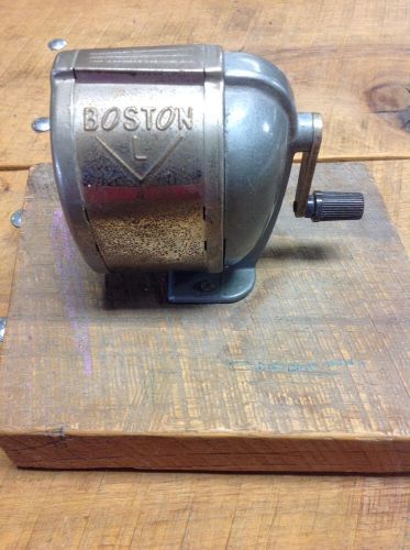 Vintage BOSTON Model L School Desktop PENCIL SHARPENER - Made in USA